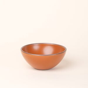 Verllage soup bowl in Ember, glazed stoneware
