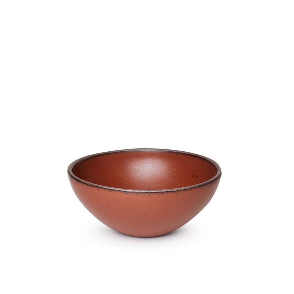 Verllage soup bowl in Terracotta, glazed stoneware